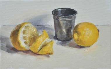 Citrons et Gobelet d'étain