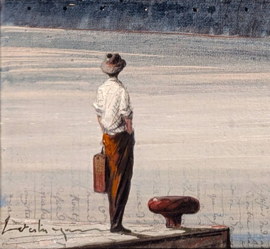 Un matin, sur le port